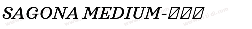 SAGONA MEDIUM字体转换
